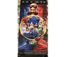 Poster locandina Sonic 2 33x70 cm ORIGINALE da cinema 2022 di Jeff Fowler