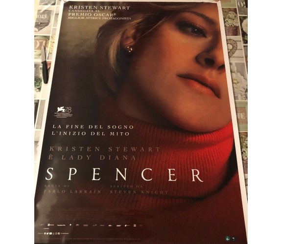 Poster locandina Spencer 100x70 cm ORIGINALE da cinema 2021 di Steven Knight, 01