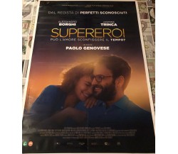 Poster locandina Supereroi 100x70 cm ORIGINALE da cinema 2021 di Paolo Genovese