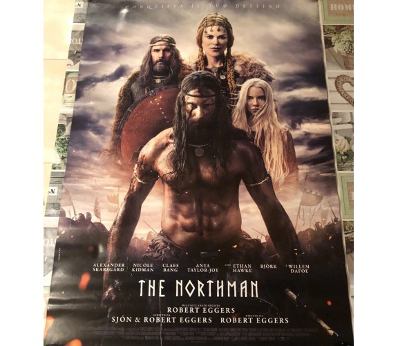Poster locandina The Northman 100x70 cm ORIGINALE da cinema 2022 di Robert Egge