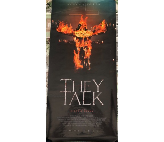 Poster locandina They talk 33x70 cm ORIGINALE da cinema 2021 di Giorgio Bruno
