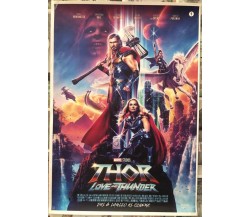 Poster locandina Thor 4 Love and Thunder 45x32 cm ORIGINALE da cinema 2022 di Ta