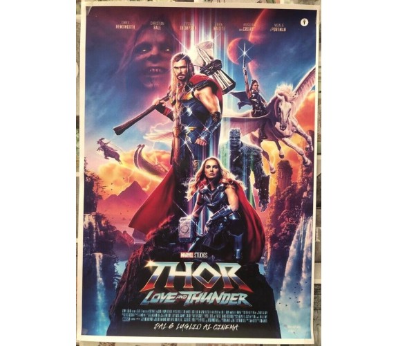 Poster locandina Thor 4 Love and Thunder 45x32 cm ORIGINALE da cinema 2022 di Ta