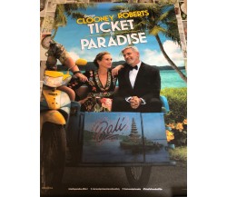 Poster locandina Ticket to Paradise 100x70 cm ORIGINALE da cinema 2022 di Ol Par