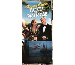 Poster locandina Ticket to Paradise 33x70 cm ORIGINALE da cinema 2022 di Ol Park