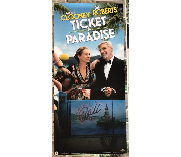 Poster locandina Ticket to Paradise 33x70 cm ORIGINALE da cinema 2022 di Ol Park