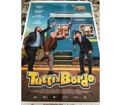 Poster locandina Tutti a bordo 100x70 cm ORIGINALE da cinema 2022 di Miniero Luc