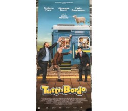 Poster locandina Tutti a bordo 33x70 cm ORIGINALE da cinema 2022 di Luca Miniero