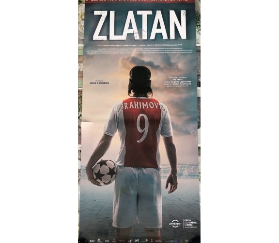 Poster locandina Zlatan 33x70 cm ORIGINALE da cinema 2021 di Jens Sjögren