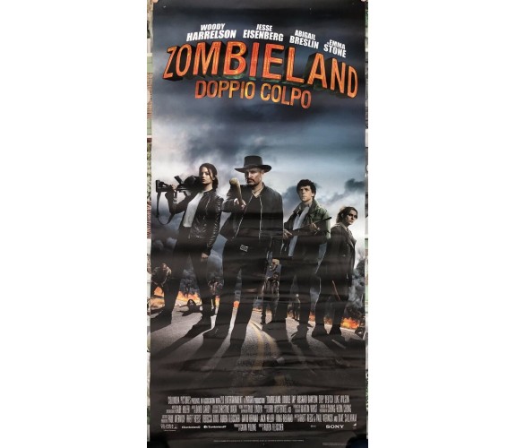 Poster locandina Zombieland doppio colpo 33x70 cm ORIGINALE da cinema 2019 di Ru