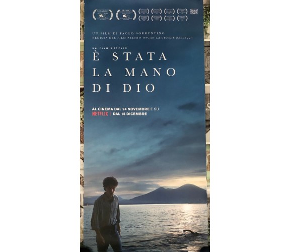 Poster locandina È stata la mano di Dio 33x70 cm ORIGINALE da cinema 2021 di Pao