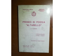 Premio di poesia Altarello - A. Barbagallo - Galatea - 1979 - M