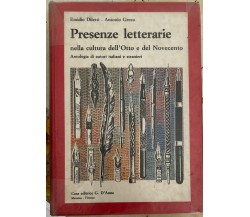 Presenze letterarie nella cultura dell’Otto e del Novecento di Emidio Diletti,