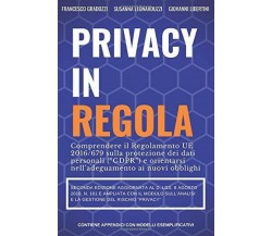 Privacy in Regola Comprendere il Regolamento UE 2016/679 ( GDPR ) Sulla Protezio