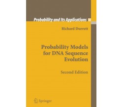 Probability Models for DNA Sequence Evolution - Richard Durrett - Springer, 2010