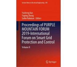 Proceedings of Purple Mountain Form 2019-international Forum on Smart Grid-2019