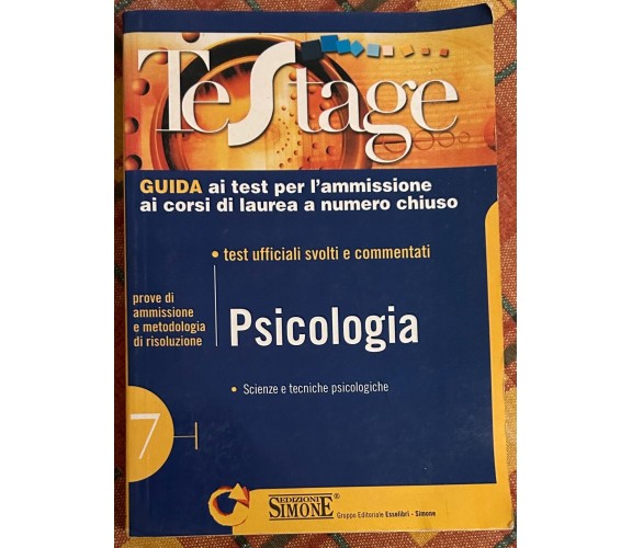 Psicologia. Test ufficiali svolti e commentati di AA.VV., 2003, Edizioni Giuridi