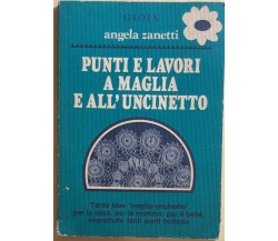 Punti e lavori a maglia e all’uncinetto di Angela Zanetti, 1982, Gioia