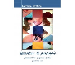 Quartine da passeggio	 di Carmelo Orofino,  2017,  Youcanprint