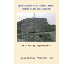 Quinta Raccolta di Analisi Studi, Perizie e altre cose (in)utili, A. Spizuoco