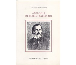RAPISARDI - Vigo-Fazio - Apologia di Mario Rapisardi, 1983