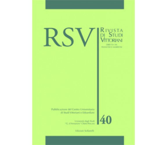RSV n. 40 di Aa.vv., 2015, Tabula Fati