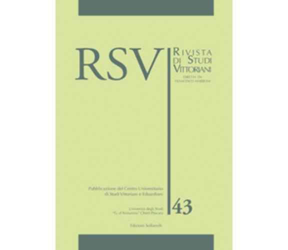 RSV n. 43 di Aa.vv., 2017, Tabula Fati