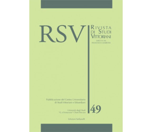 RSV n. 49 di Aa.vv., 2020, Tabula Fati