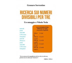 Ricerca sui numeri divisibili per tre	 di Gennaro Sorrentino,  2018,  Youcanprin