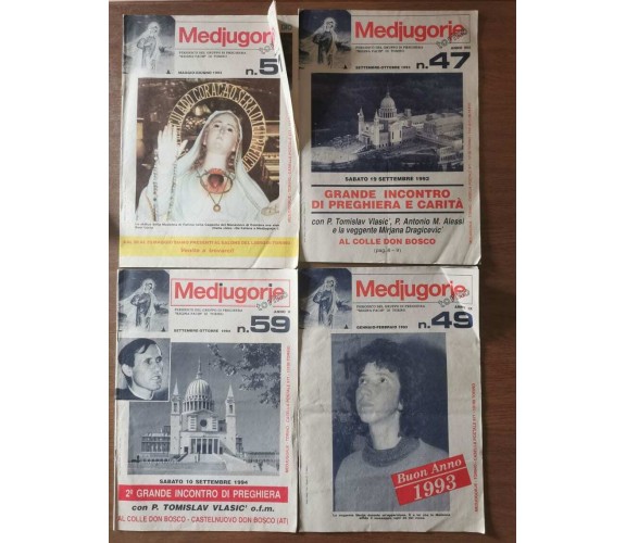 Rivista Medjugorie 12 volumi - AA. VV. - 1990 - AR