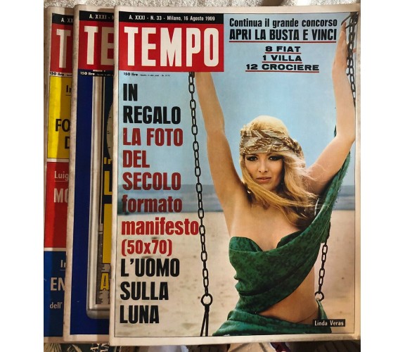 Rivista Tempo 10 numeri di Aa.vv.,  1969,  Aldo Palazzi Editore Sas