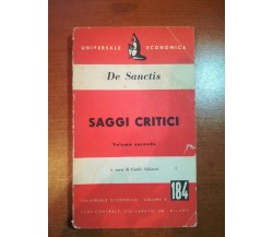 Saggi Critici - De Sanctis - Universale Economica - 1953 - M