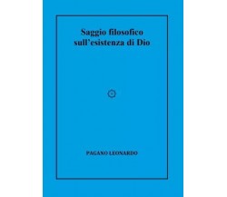 Saggio filosofico sull’esistenza di Dio di Leonardo Pagano, 2023, Youcanprint