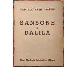 Sansone e Dalila di Camille Saint-saëns, 1951, Casa Musicale Sonzogno