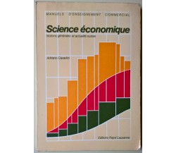 Science économique - Adriano Cavadini - 1984, Payot Lausanne - L