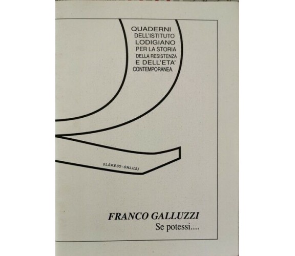 Se potessi...  di Franco Galluzzi,  2004 - ER