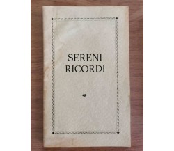 Sereni ricordi - AA. VV. - 1970 - AR