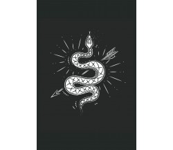 Serpente gotico occulto: Snakes, arrow e Magic Wicca Regali Satana Notebook Fode