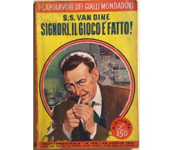 Signori, il gioco è fatto di S.S. Van Dine, 1961, Mondadori