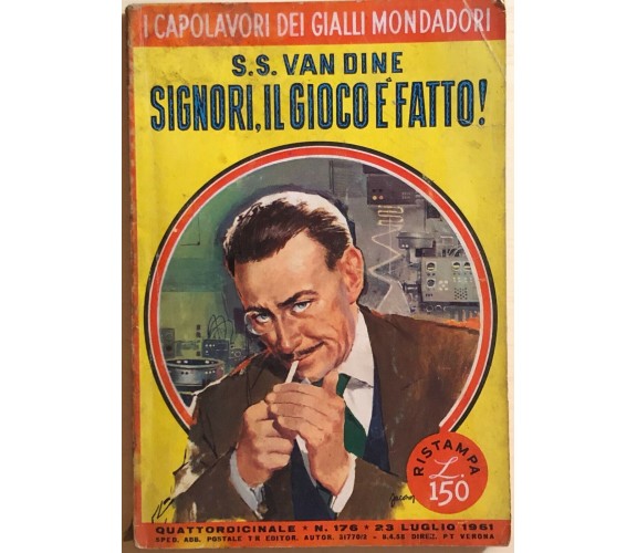 Signori, il gioco è fatto di S.S. Van Dine, 1961, Mondadori