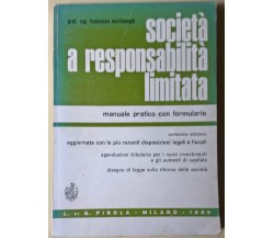 Società a responsabilità limitata - F. Martinenghi - 1969, L. Di G. Pirola - L 