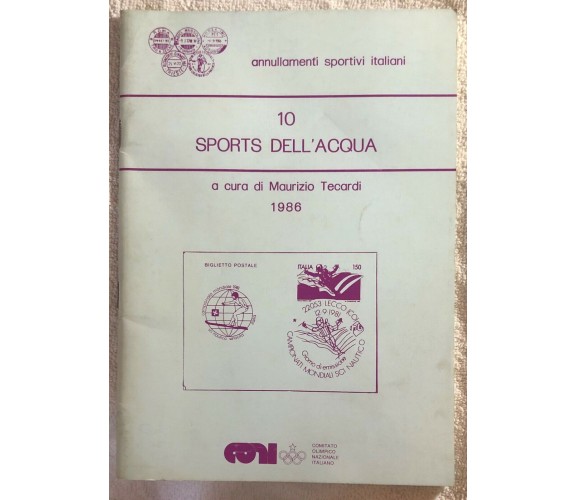 Sports dell’acqua 10 di Maurizio Tecardi,  1986,  Coni