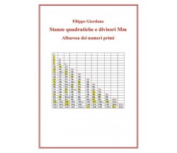 Stanze quadratiche e divisori Mm, Albarosa dei numeri primi	 di Filippo Giordano