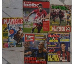 Stock 4 riviste sul calcio + Play games in regalo  di Aa.vv.,  Anni 90’..