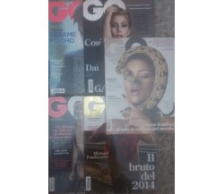 Stock 5 riviste Go - Gentlemen’S Quarter -  Go Italia , 2014 - C