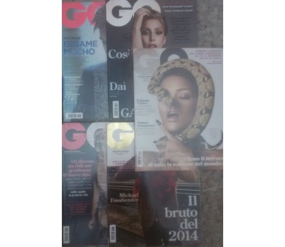 Stock 5 riviste Go - Gentlemen’S Quarter -  Go Italia , 2014 - C
