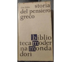 Storia del pensiero greco - Léon Robin, 1962, BMM - S