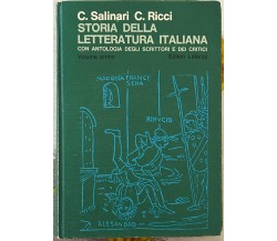 Storia della letteratura italiana Vol. I di C. Salinari, C. Ricci, 1973, Edi