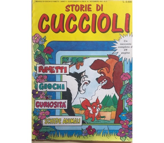 Storie di cuccioli n.2 di Aa.vv., 1991, Edizioni Jolly Srl