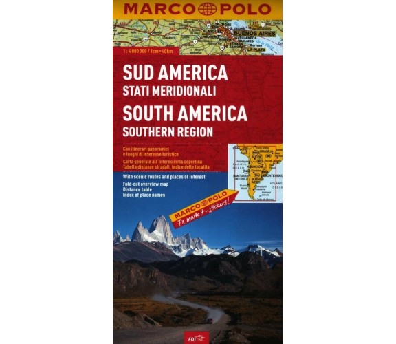 Sud America (stati meridionali) 1:4.000.000 EDT